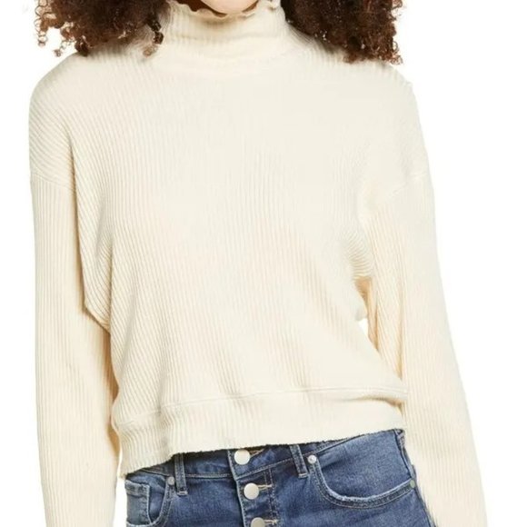 NWT La La Land Ribbed Mock Neck - Picture 1 of 8